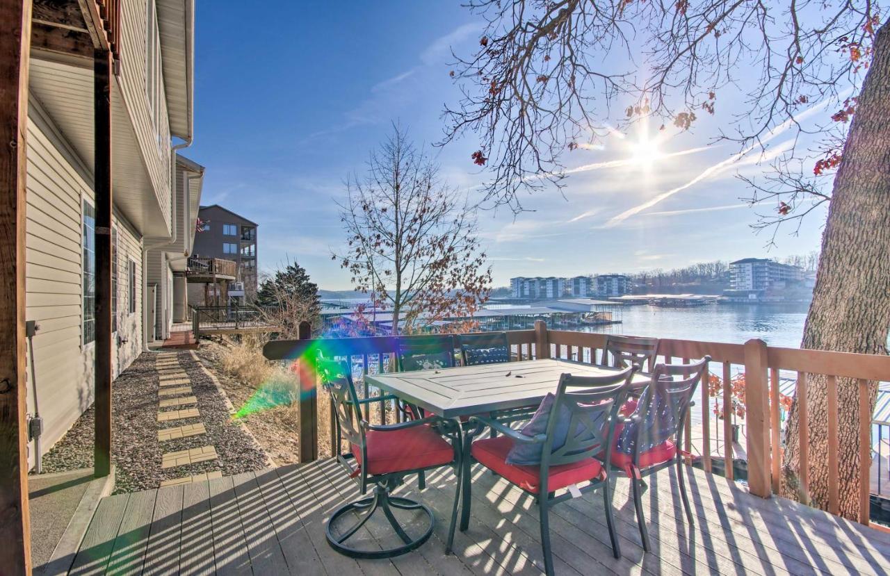 Waterfront Townhome With Private Dock And Lake Views Lake Ozark Exterior foto
